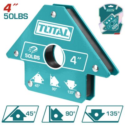 Ke góc nam châm hàn 3 góc 4 inch Hiệu TOTAL TAMWH50042