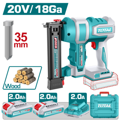 Máy bắn đinh thẳng dùng pin 20V Hiệu TOTAL TCBNLI20686