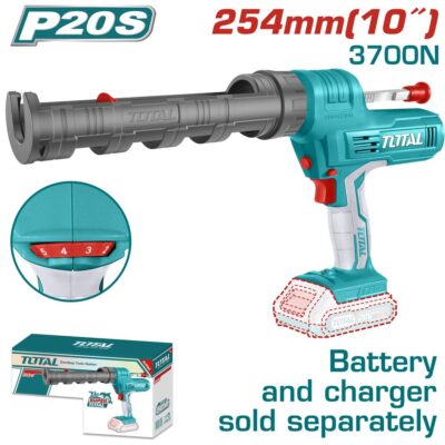 Máy bơm silicon dùng pin Lithium-Ion 20V (không kèm pin & sạc) Hiệu TOTAL TCGLI2001