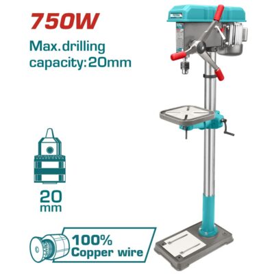Máy khoan bàn 750W Hiệu Total TDP207505
