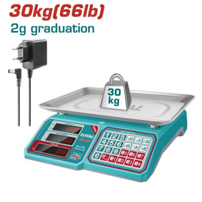 Cân điện tử 30kg Hiệu TOTAL TESA3301