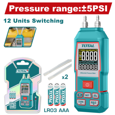 Áp kế chênh áp kỹ thuật số Hiệu TOTAL TETGA032