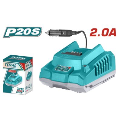 Sạc 20V chui cấm DC 12-24V cho dụng cụ dùng pin lithium-ion Hiệu TOTAL TFCLI2012