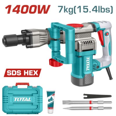 Máy đục bê tông cầm tay dùng điện công suất 1400W Hiệu TOTAL TH214008