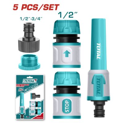 bộ 5 đầu nối nhanh máy xịt rửa hiệu Total THHCS05122