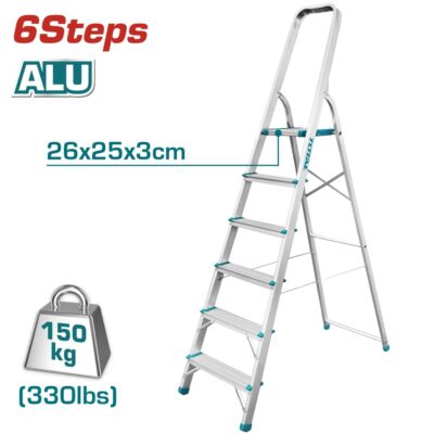 Thang gia dụng 6 bậc bằng nhôm Hiệu TOTAL THLAD06061