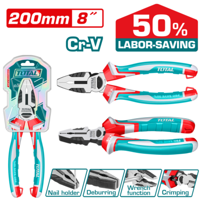 Kềm răng cao cấp 8inch/200mm Hiệu TOTAL THT211808S