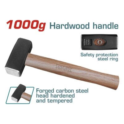 Búa tạ 1000g (cán gỗ) Hiệu TOTAL THTW721000