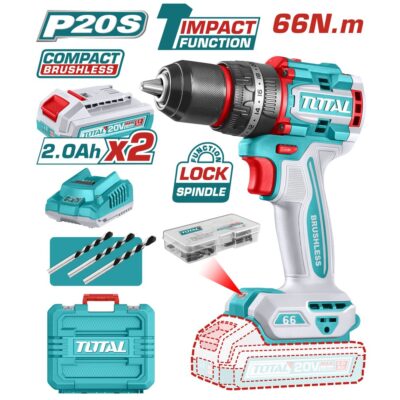 Máy khoan búa không chổi than dùng pin LithiumIon 20V - TIDLI20668