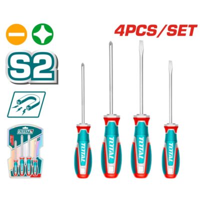 Bộ 4 tua vít bake và dẹp Hiệu TOTAL TKSDS0426