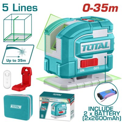 Máy đo mức cân bằng tia laser xanh Hiệu TOTAL TLL306502