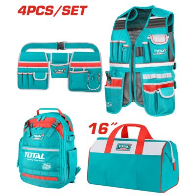Bộ 4 túi rỗng đựng công cụ Hiệu TOTAL TOS230912