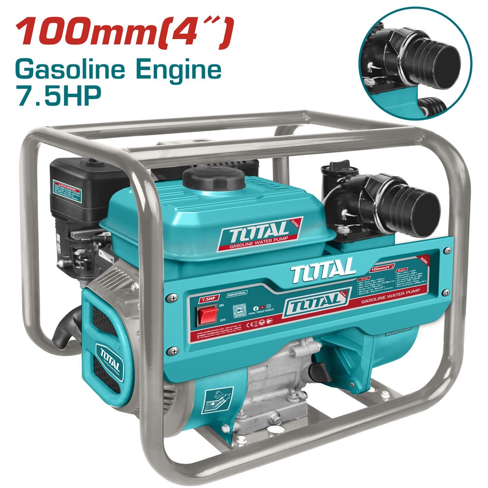 Máy bơm nước dùng xăng (loại ly tâm) công suất 7.5HP Hiệu TOTAL TP3406