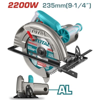 Máy cưa đĩa tròn hiệu Total TS1222356 cs 2200W