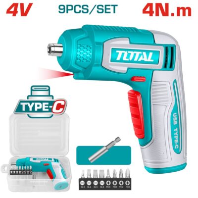 Máy siết vít cầm tay dùng pin Lithium-ion 4V Total TSDLI0458