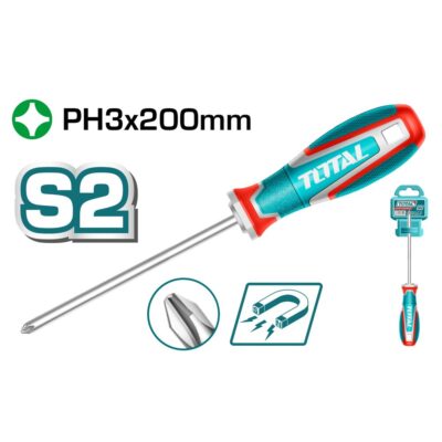 Tua vít bake PH3x200mm Hiệu TOTAL TSDPH3200