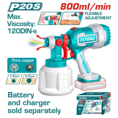 Máy phun sơn dùng pin Lithium-ion 20V Total TSGLI2004