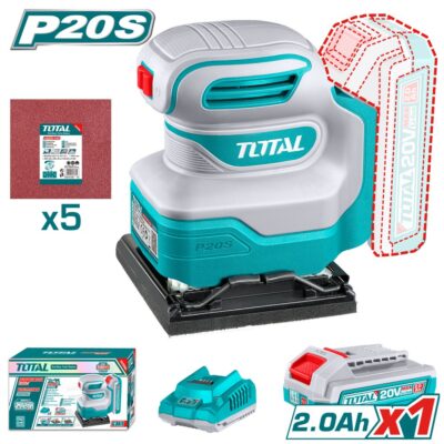 Máy chà nhám vuông dùng pin Lithium-Ion 20V Total TSHSLI20141