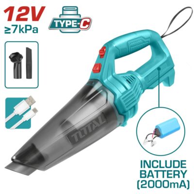 Máy hút bụi 0.5L dùng pin 11.1V Hiệu TOTAL TVLI2026