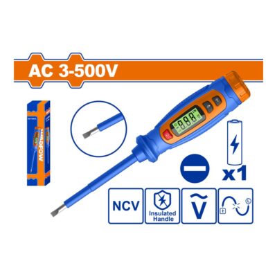 Bút thử điện kỹ thuật số đầu dẹp AC 3-500V WADFOW WTPSL501